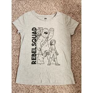 STAR WARS Rebel Squad Kids Size 10/12 Gray T Shirt *NWOT*